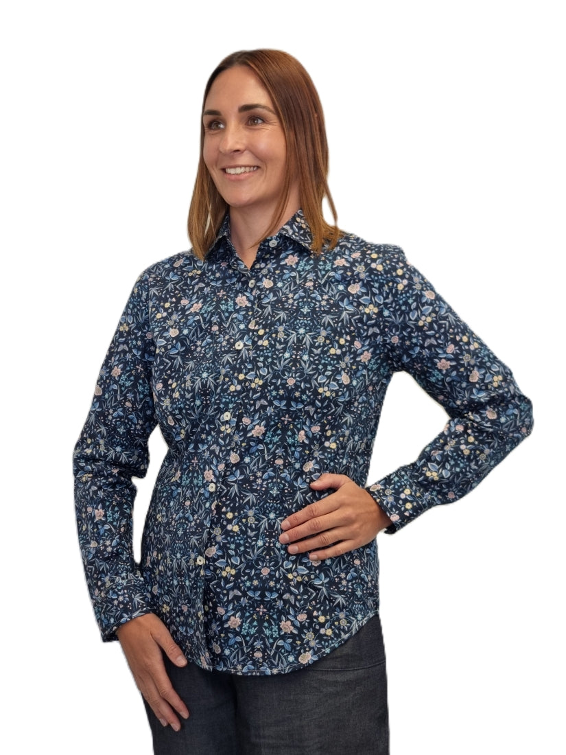 Tana lawn Liberty of London Blouse Blue