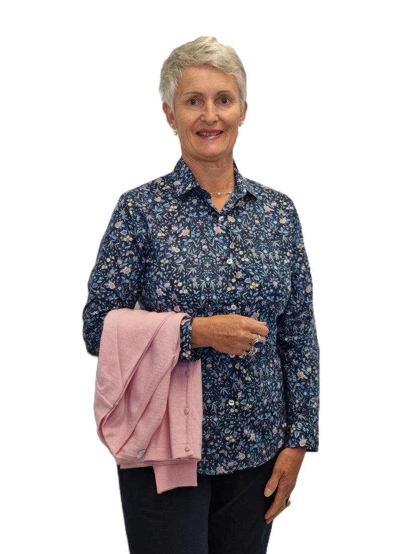 Tana lawn Liberty of London Blouse Blue