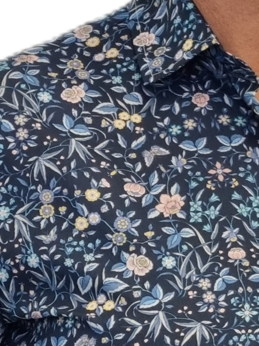 Tana lawn Liberty of London Blouse Blue