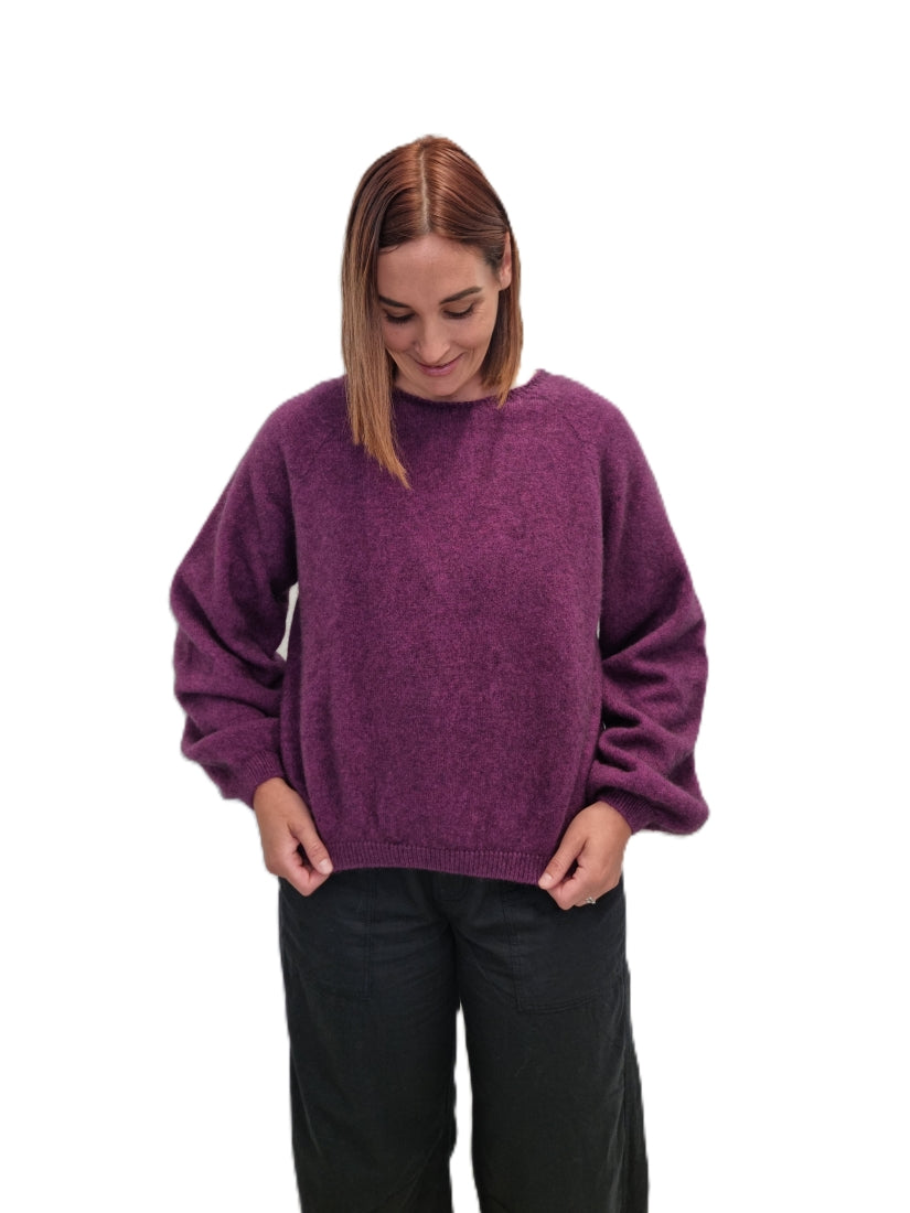 Merino Possum Belle Jumper twilight