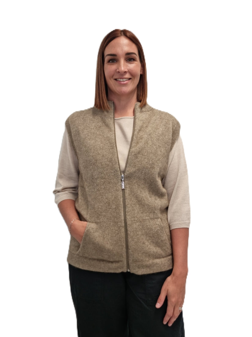 Merino Possum Sleeveless Vest