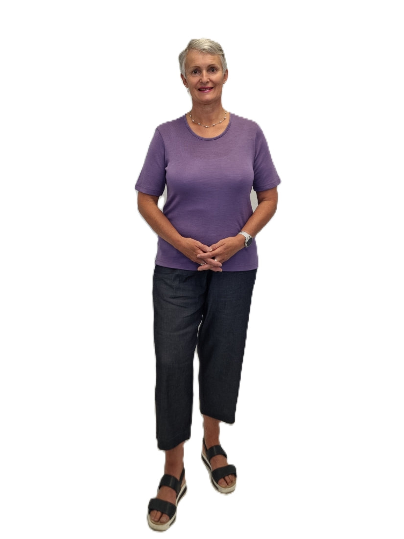 Merino Crew Tee Shirt - Short Sleeve