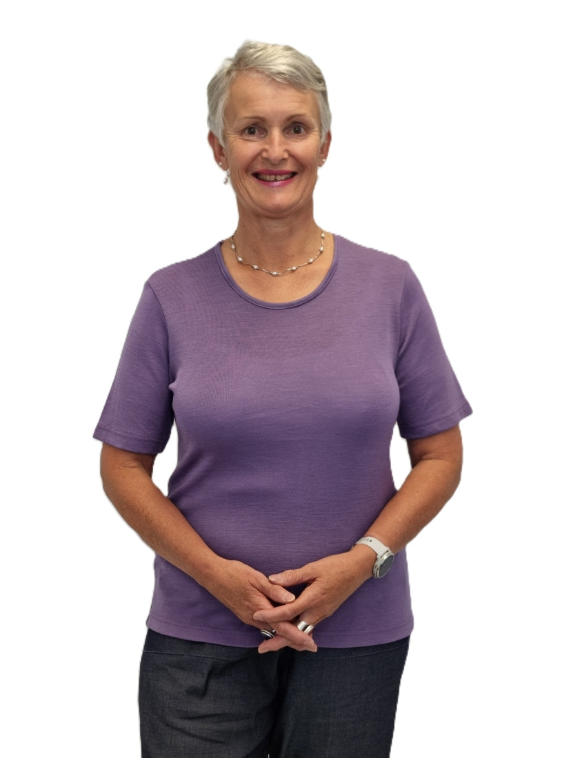 Merino Crew Tee Shirt - Short Sleeve