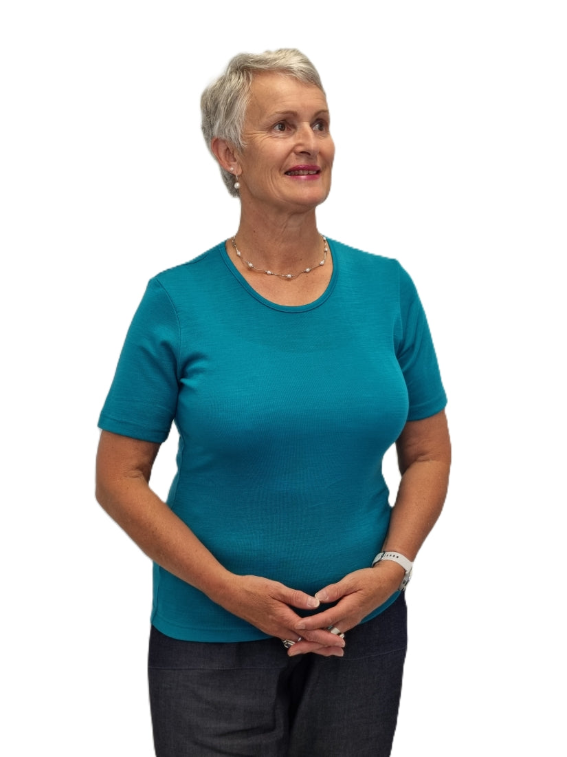 Merino Crew Short Sleeve Tee seagrass