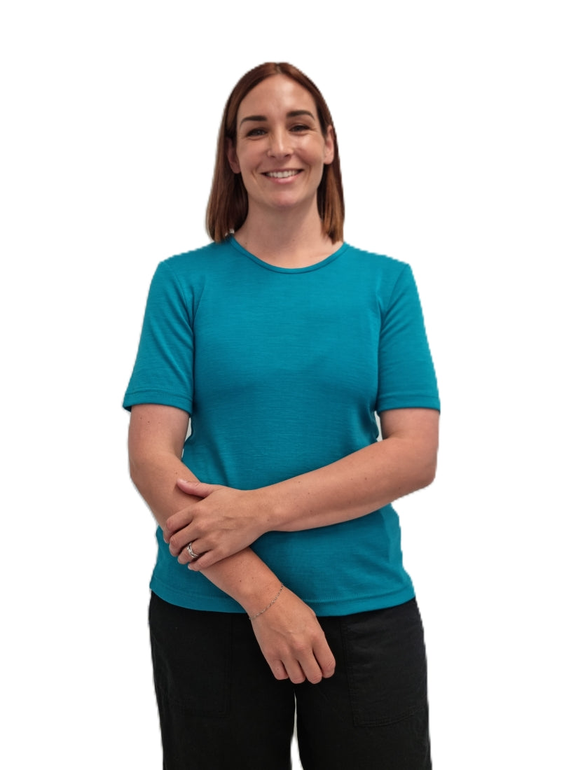 Merino Crew Short Sleeve Tee seagrass