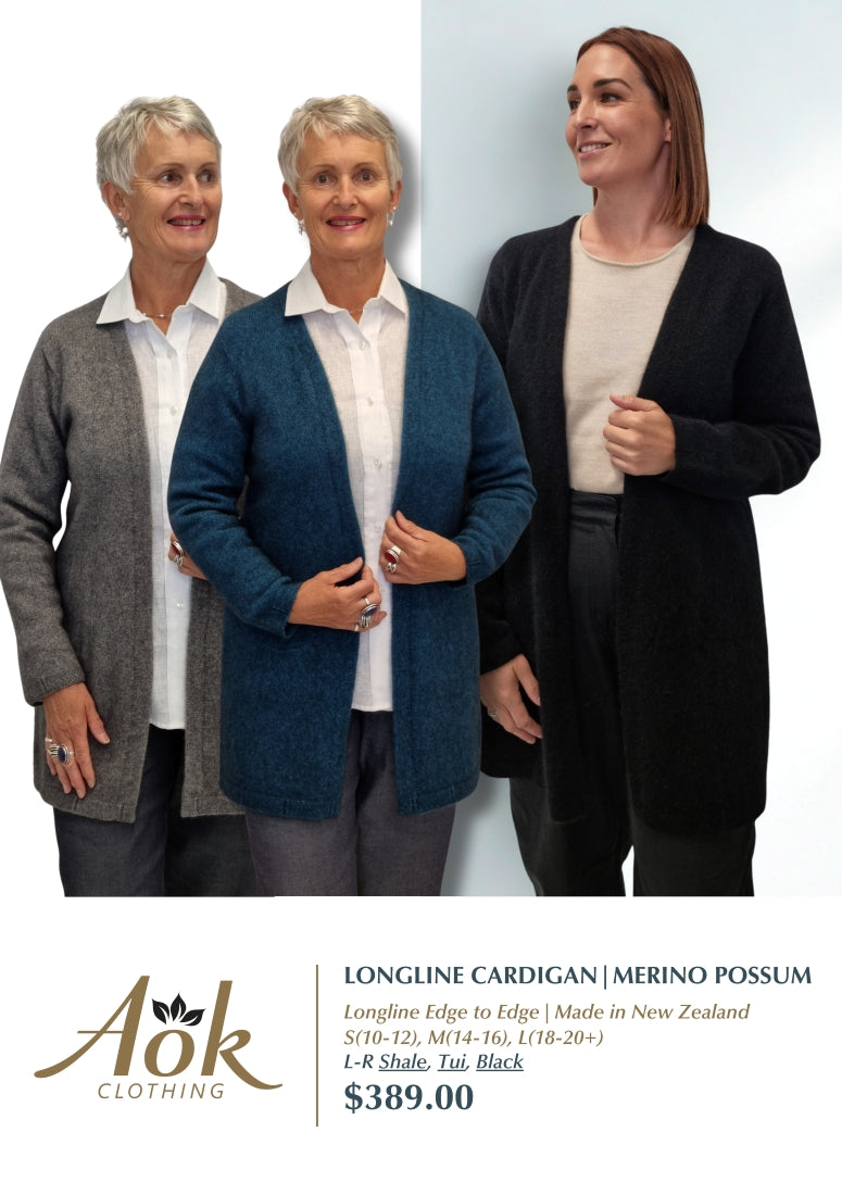 Merino Possum Longline Cardigan