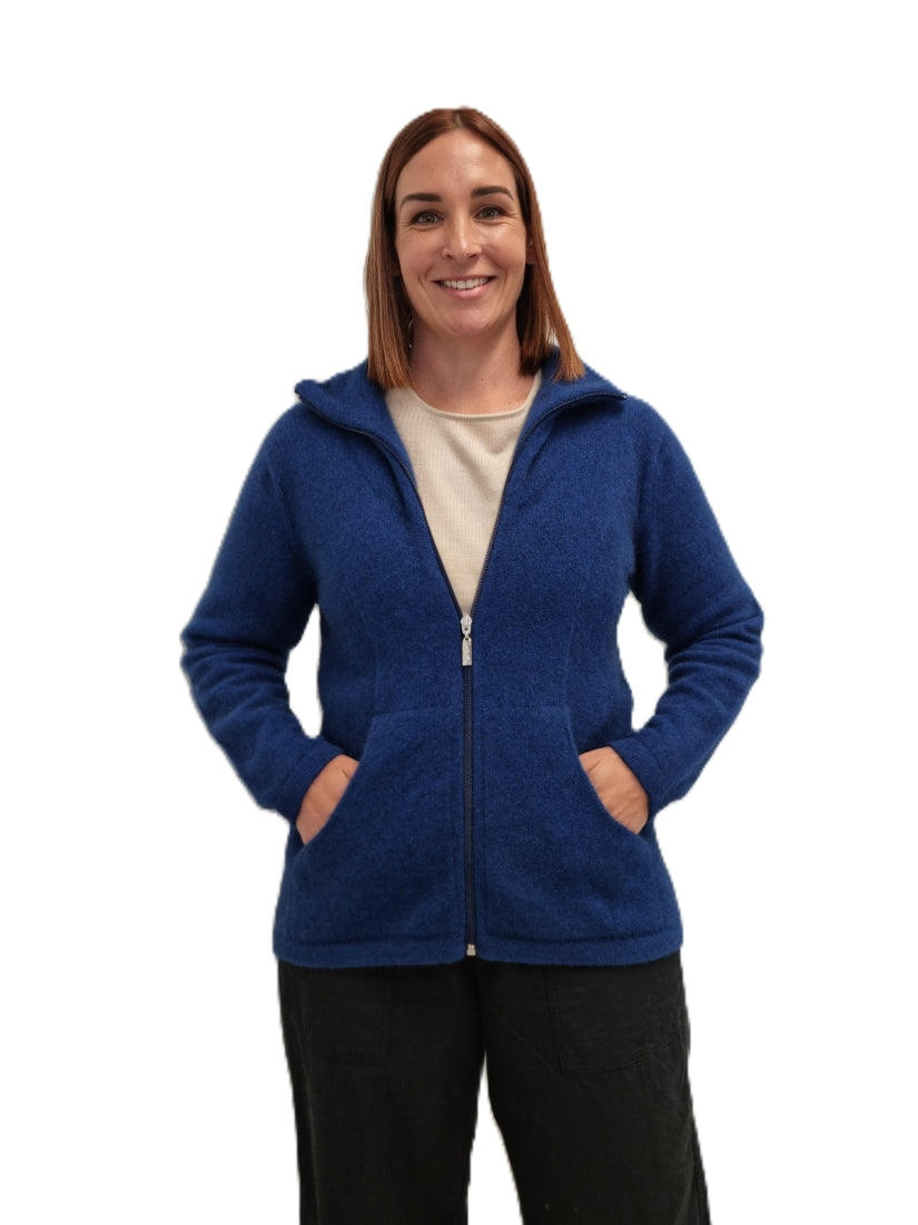 Merino Possum Slant Pocket Zip Jacket
