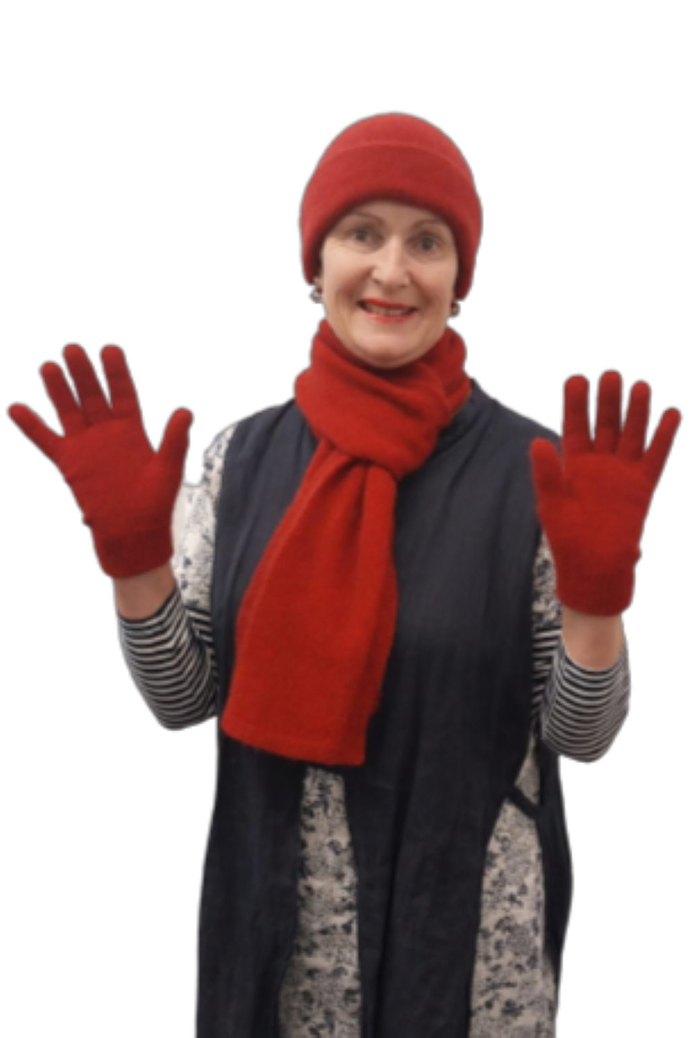 Merino Possum Gloves Beanie Scarf