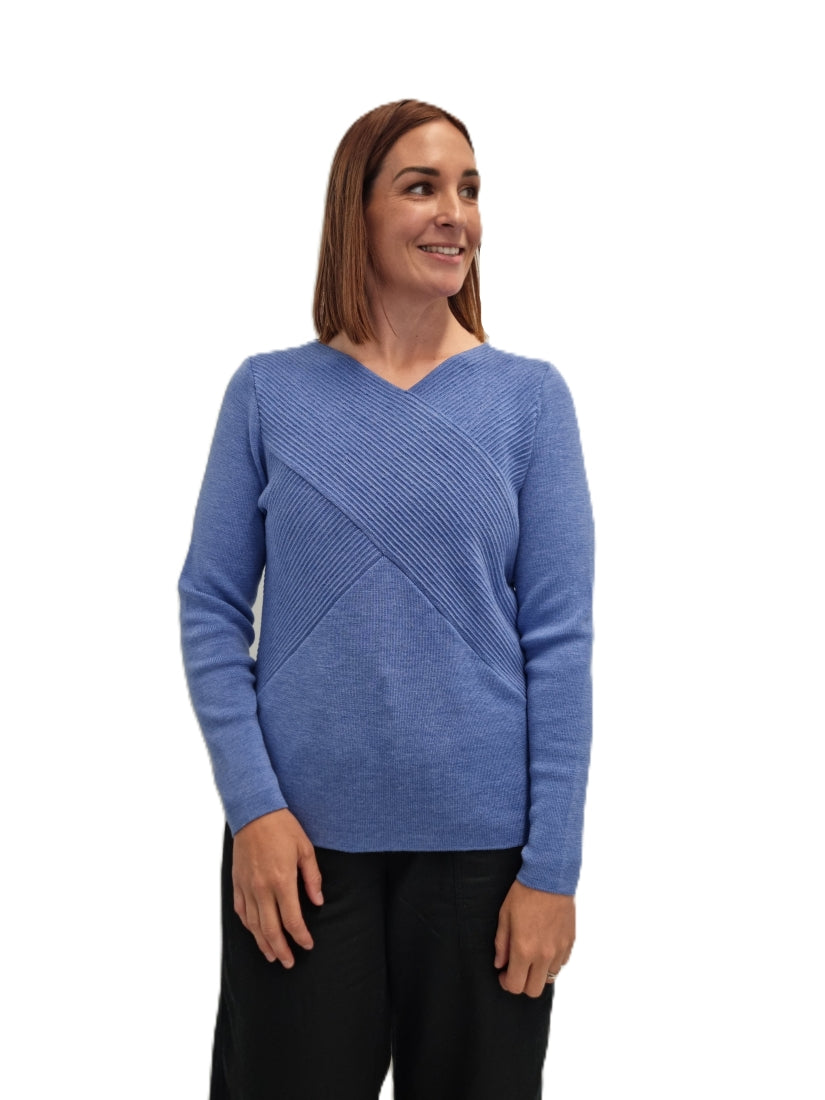 Proudly Made in New Zealand: 100% Extra Fine Super Soft Merino Wool Wrap - cornflour