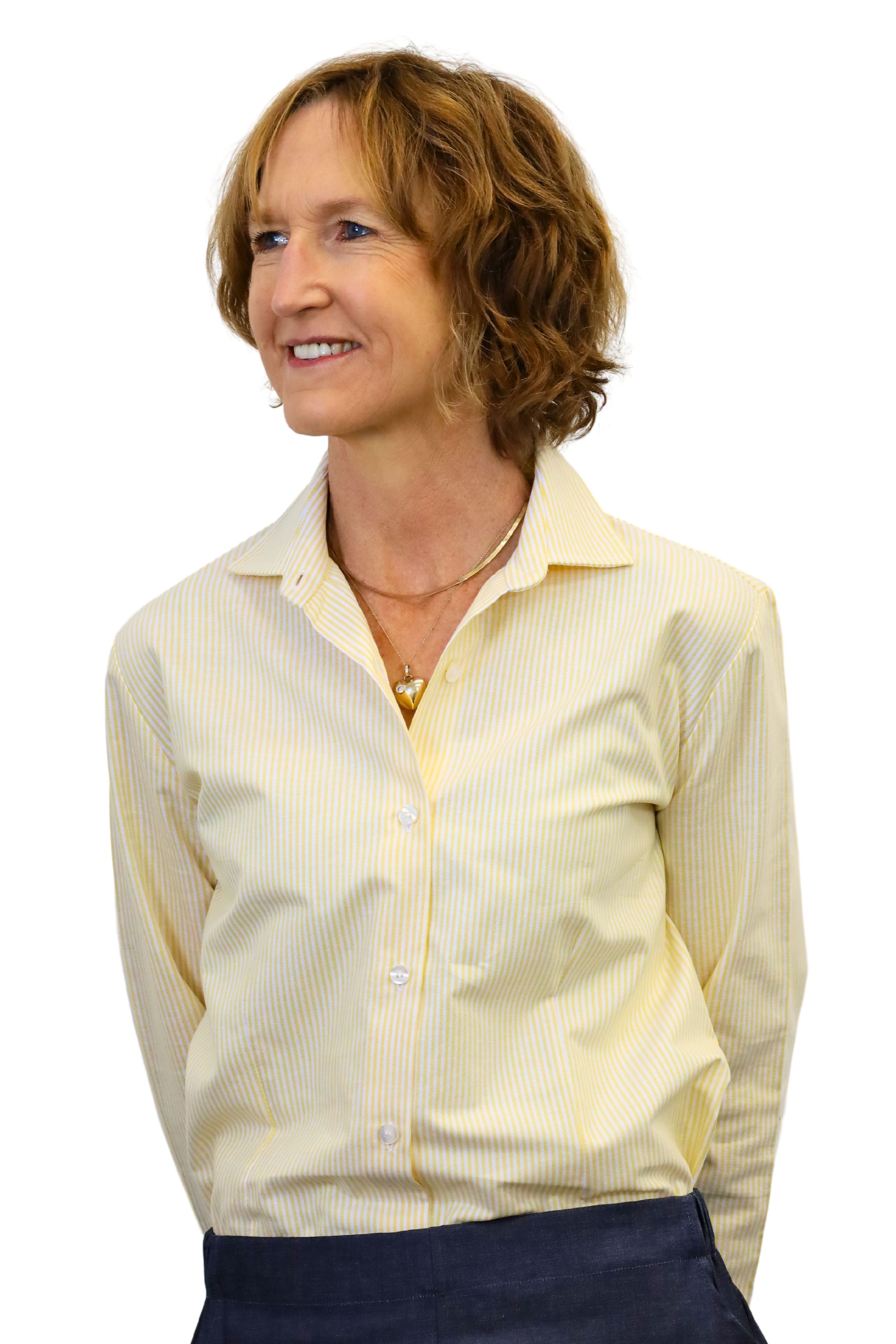 yellow striped Cotton Annina Blouse
