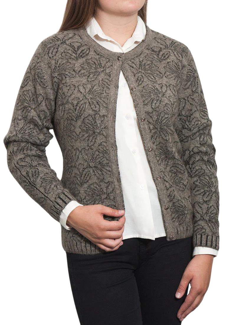 Merino Possum Lily Button to Neck Jacket