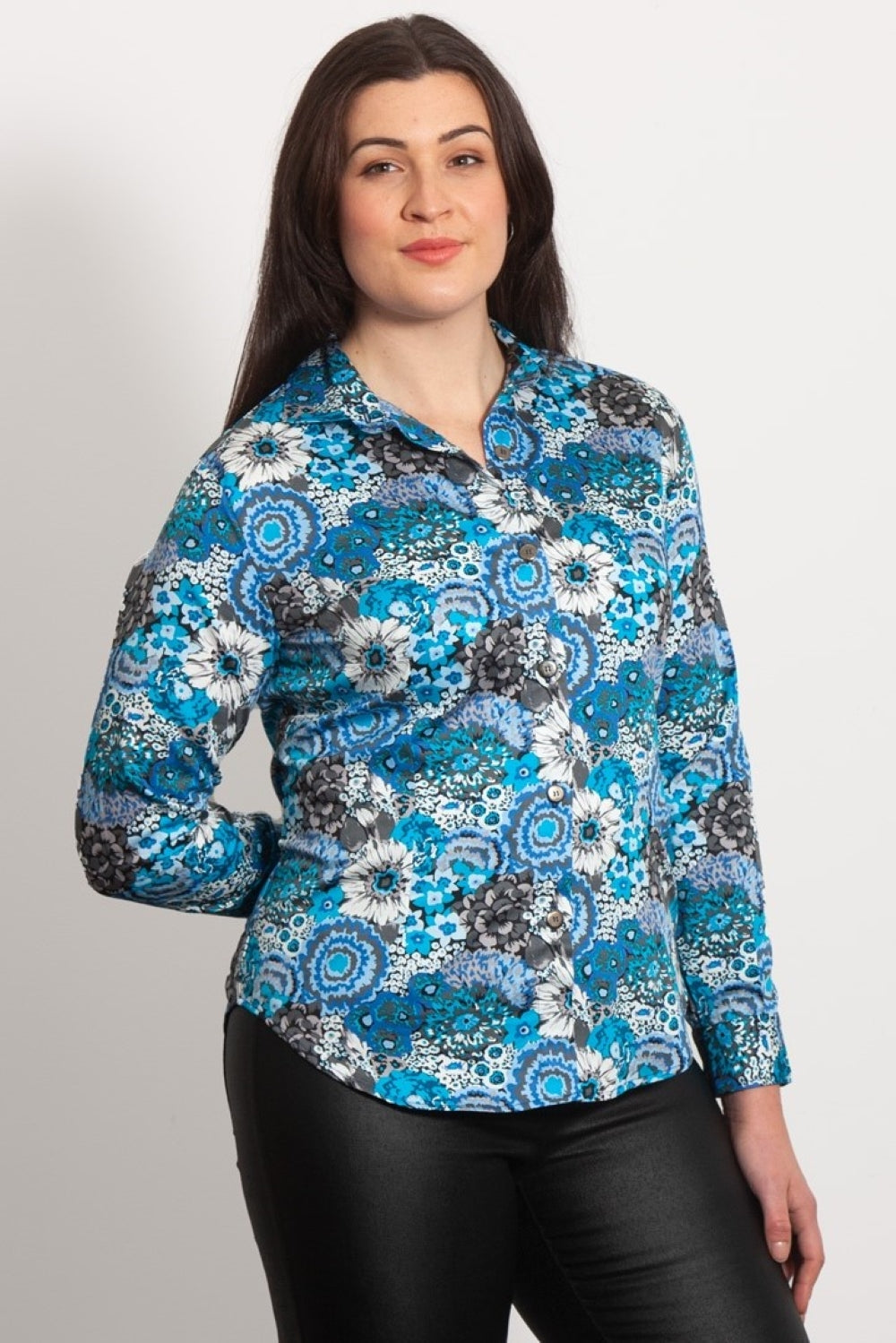 100% Cotton - Long Sleeve Blouse aSTERbLUES
