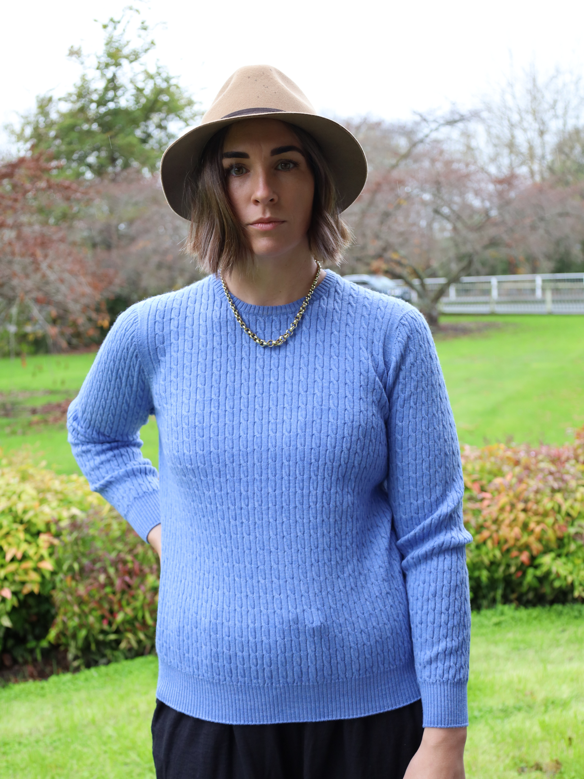 Royal Merino Cable cornflower