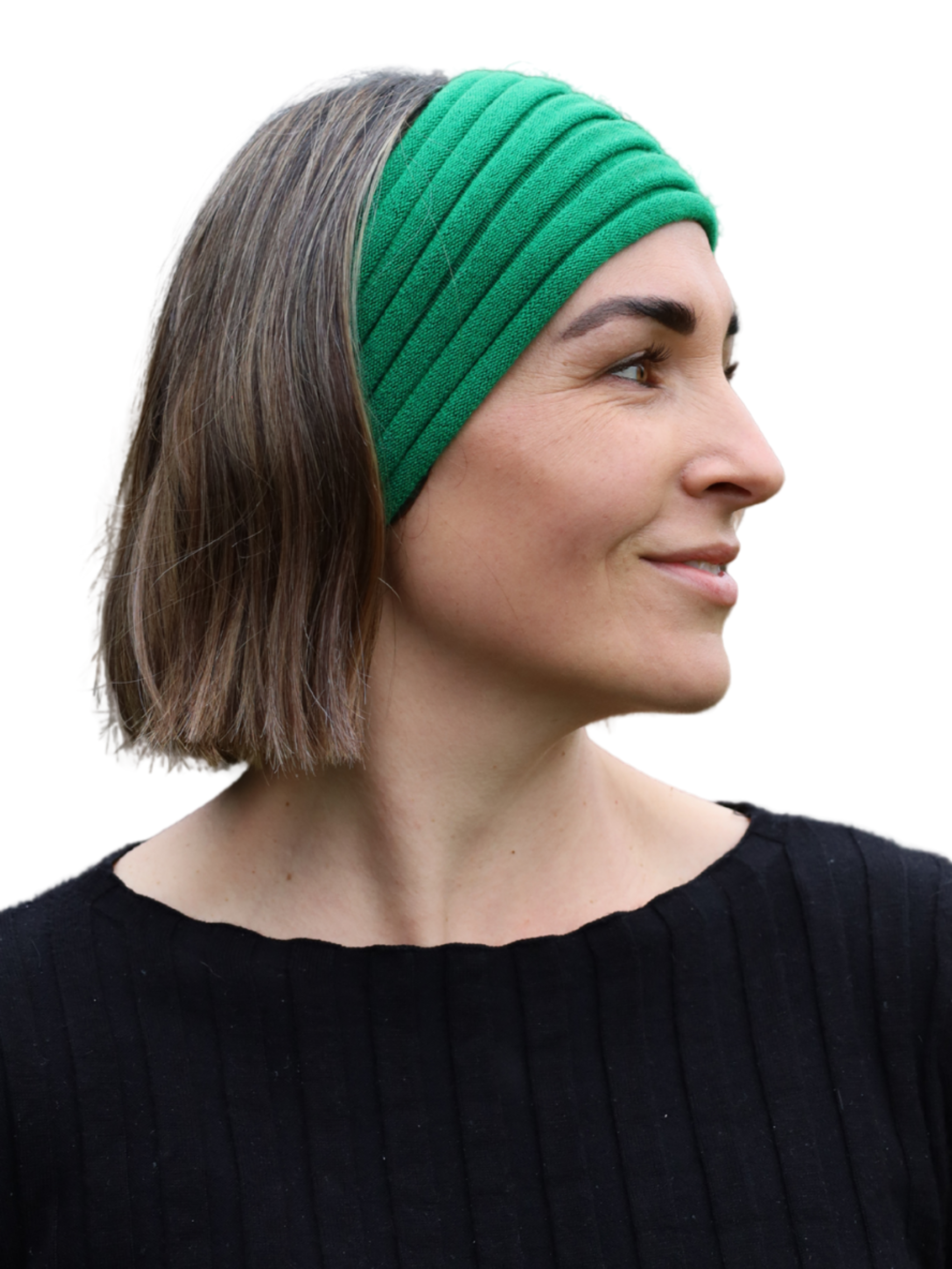 Ribbed merino headband parrot