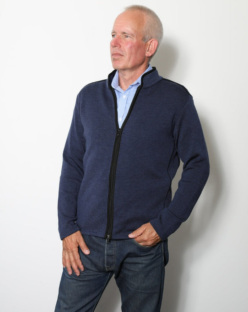 Mens Merino Zip Through Jacket from AOK Clothing