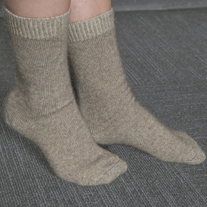 Oyster Possum Merino Socks from AOK clothing